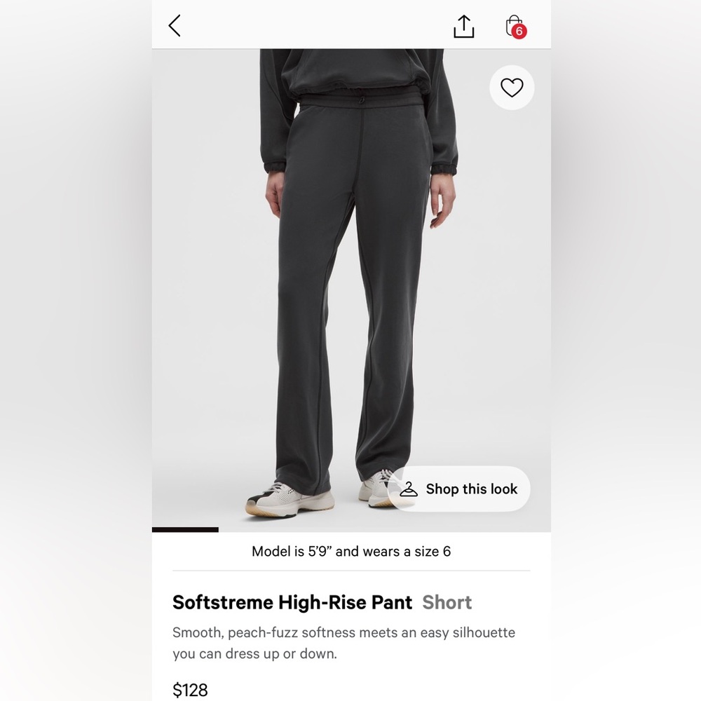 Lululemon Softstream High Rise Pant Short